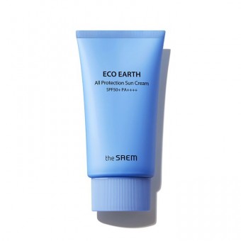 The Saem Eco Earth All Protection Sun Cream Spf50+ - Крем для лица солнцезащитный